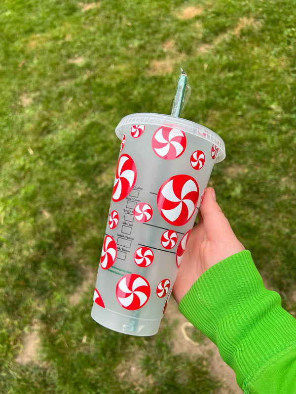 Peppermint Swirl Candy Tumbler