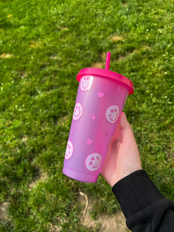 Smiley Faces Color Tumbler