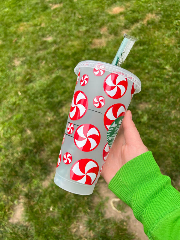 Peppermint Swirl Candy Tumbler