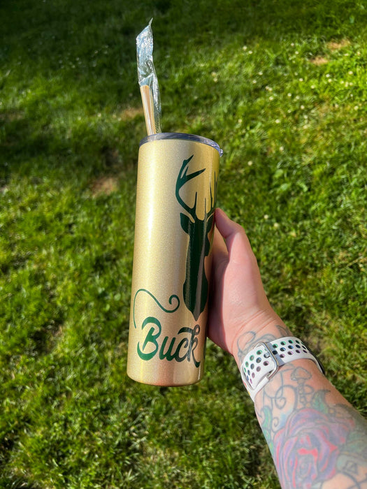 Buck Off 20oz Skinny Tumbler