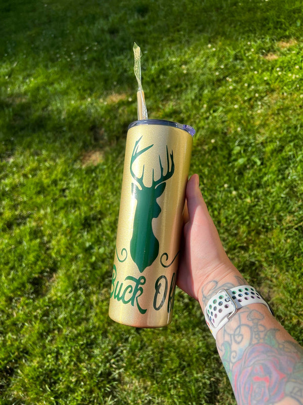 Buck Off 20oz Skinny Tumbler