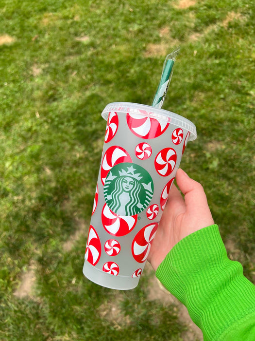 Peppermint Swirl Candy Tumbler