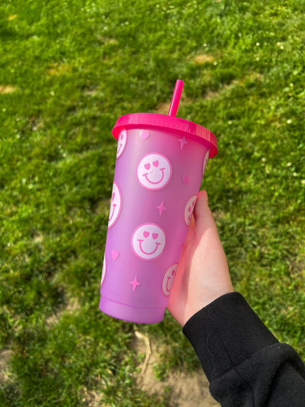 Smiley Faces Color Tumbler