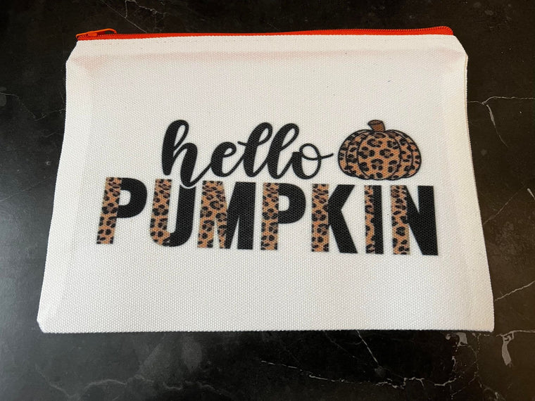 Hello Pumpkin Cosmetic Bag