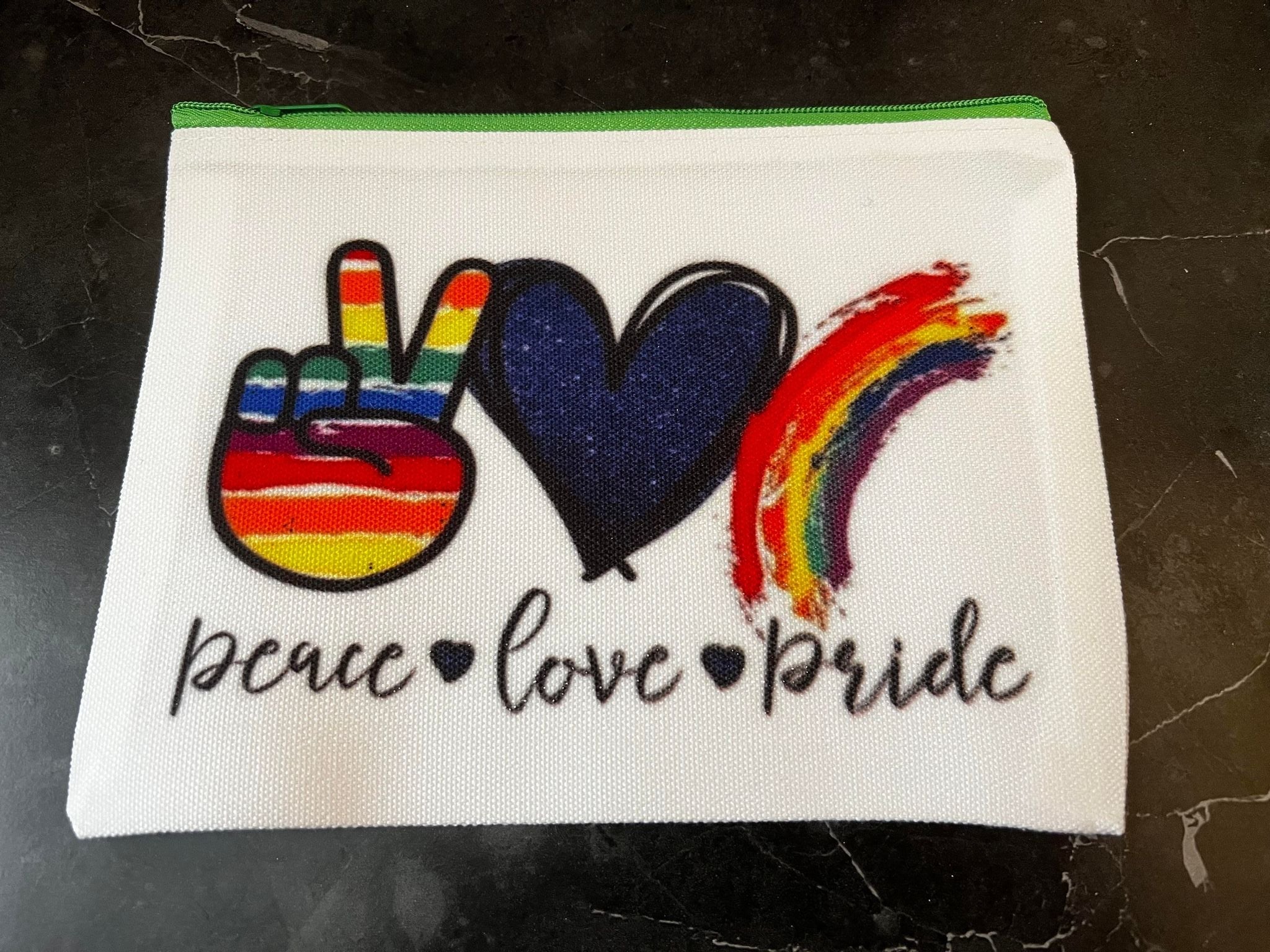 Peace Love Pride Cosmetic Bag