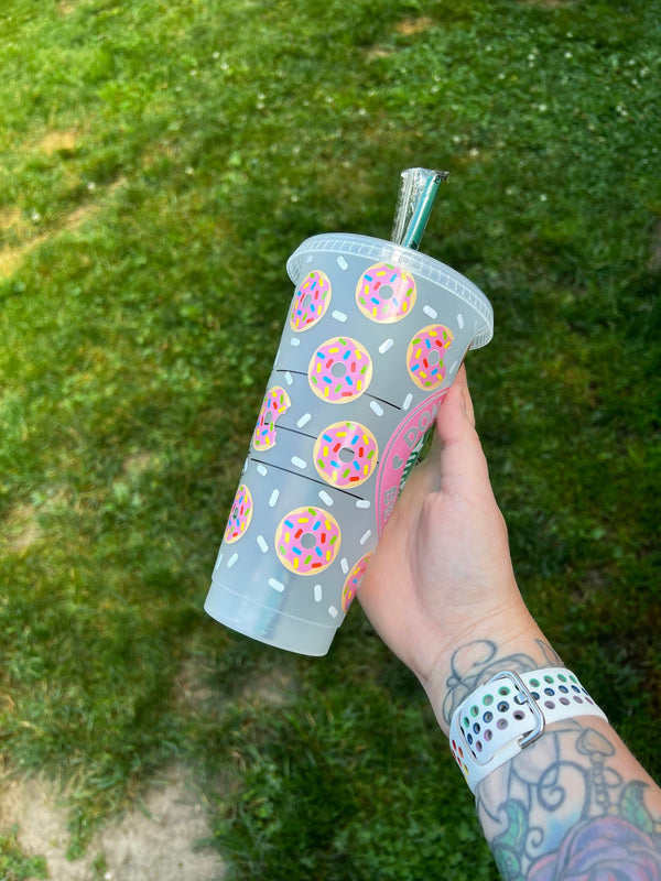 Donut Worry Be Happy Tumbler