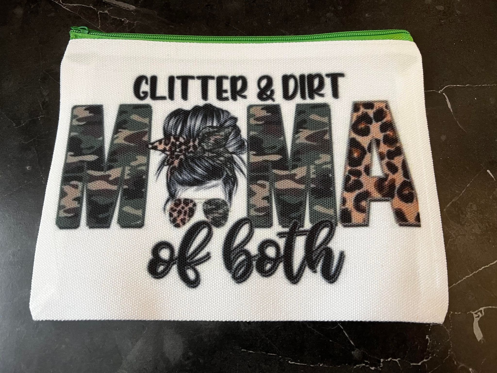 Glitter & Dirt Mama of Both Cosmetic Bag