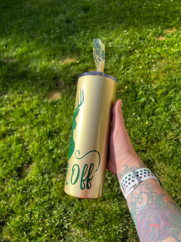 Buck Off 20oz Skinny Tumbler