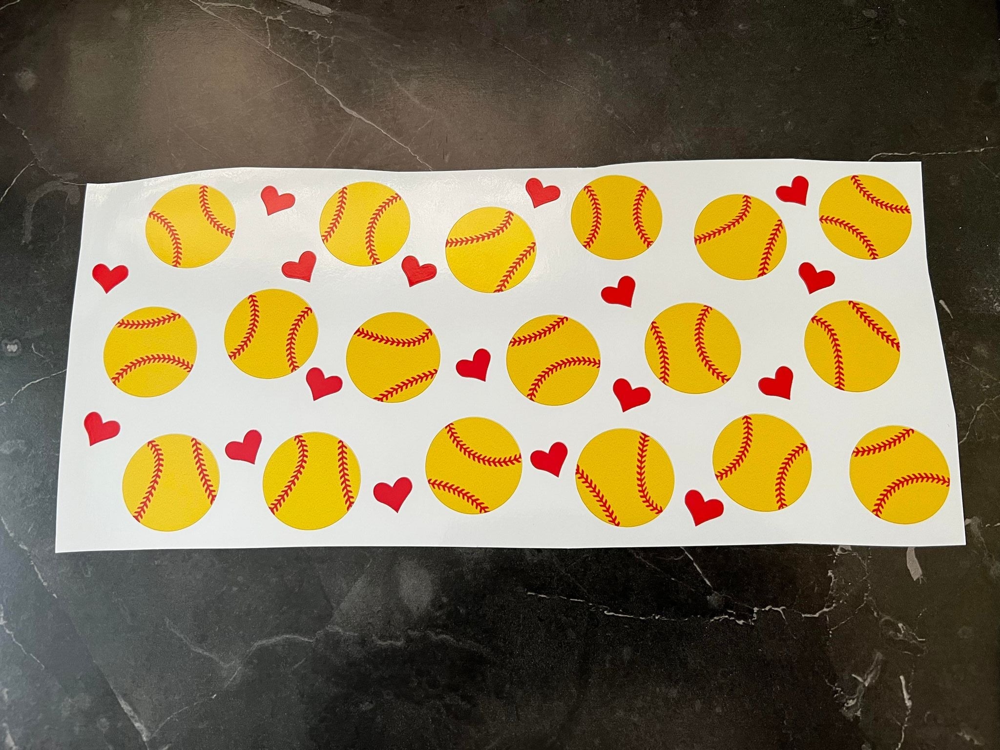 Softball Theme Libbey Wrap