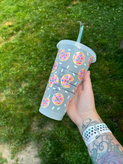 Donut Worry Be Happy Tumbler