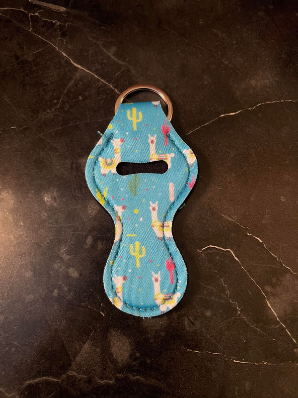 Cactus Chapstick Holder Keychain
