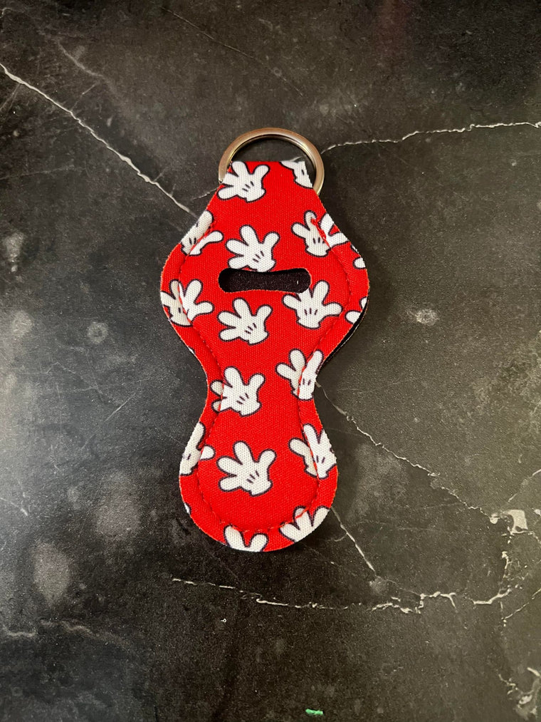 Balloon Hands Chapstick Holder Keychain
