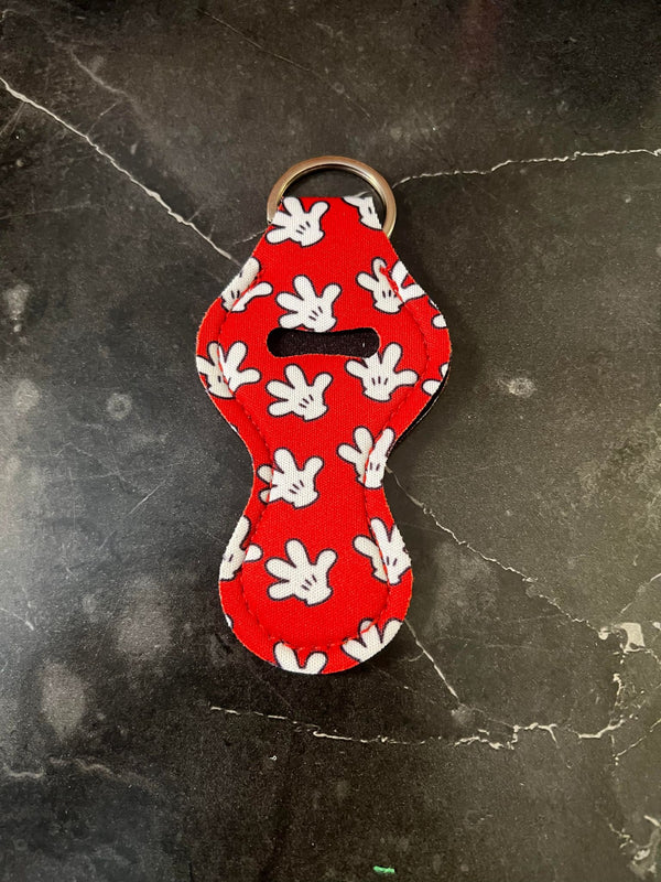 Balloon Hands Chapstick Holder Keychain