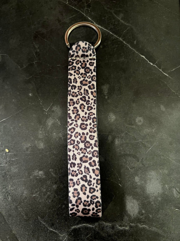 Cheetah Print Wristlet Keychain