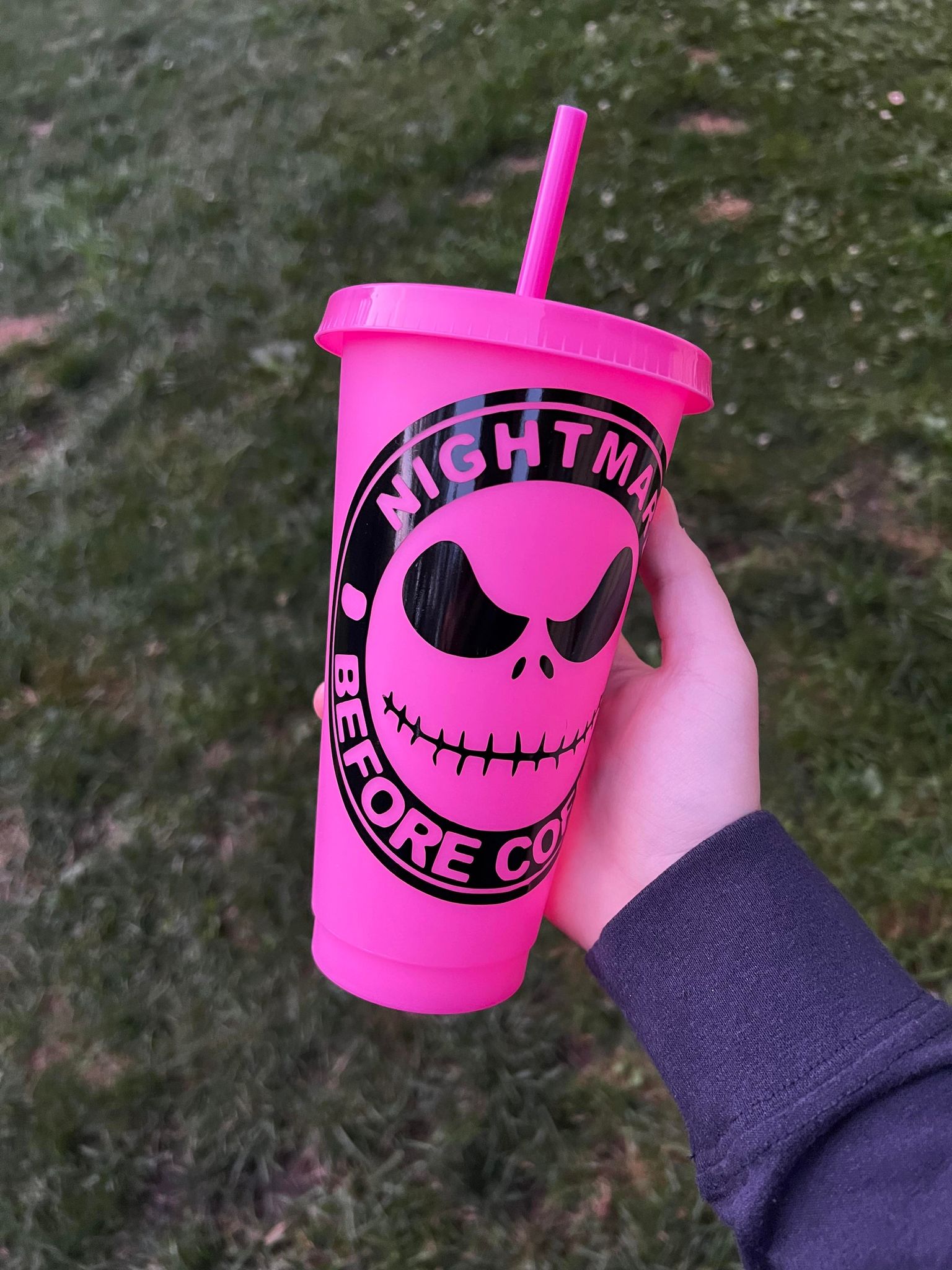 Nightmare Before Coffee Color Tumbler