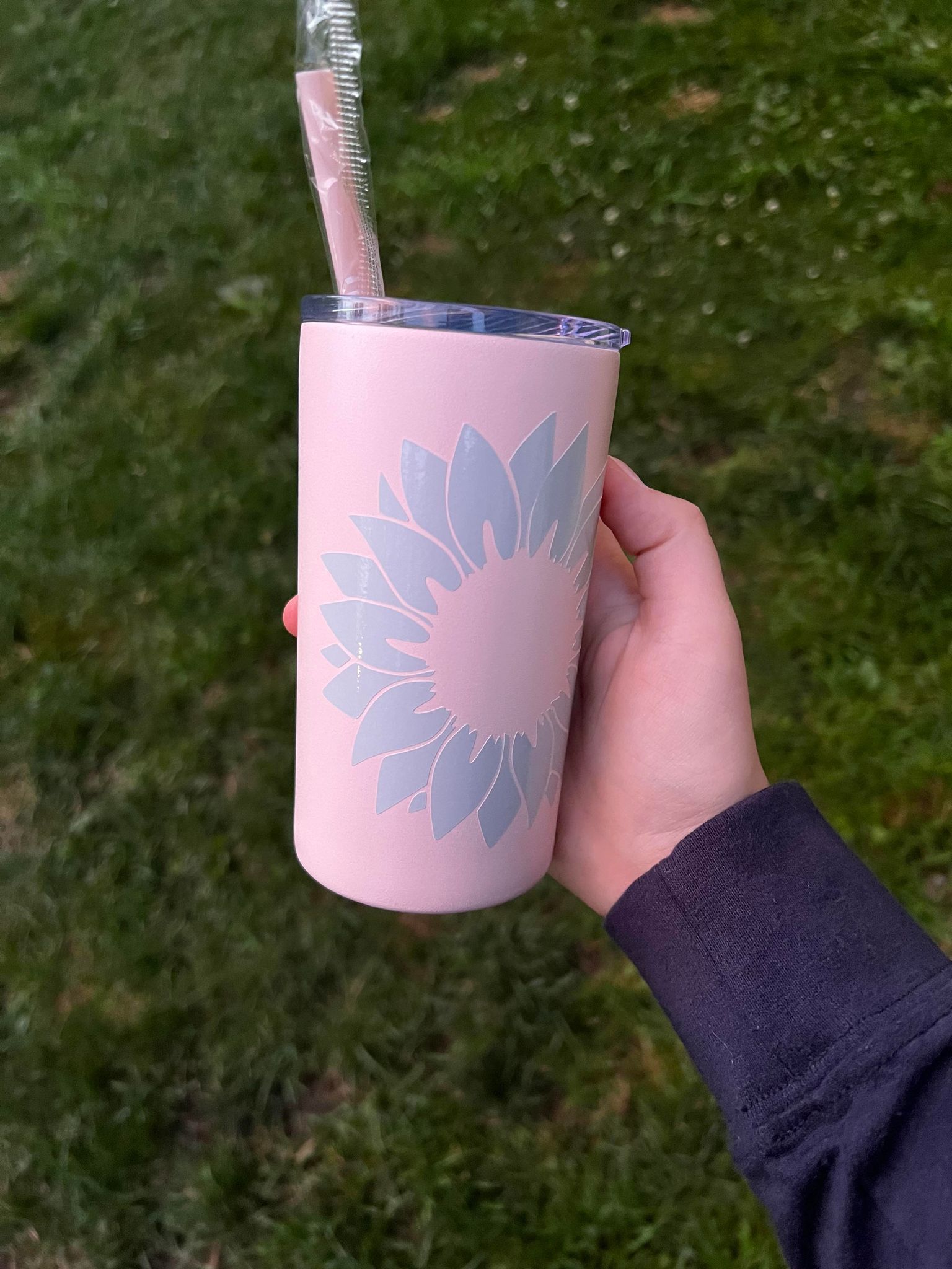 Flower 12oz Skinny Tumbler