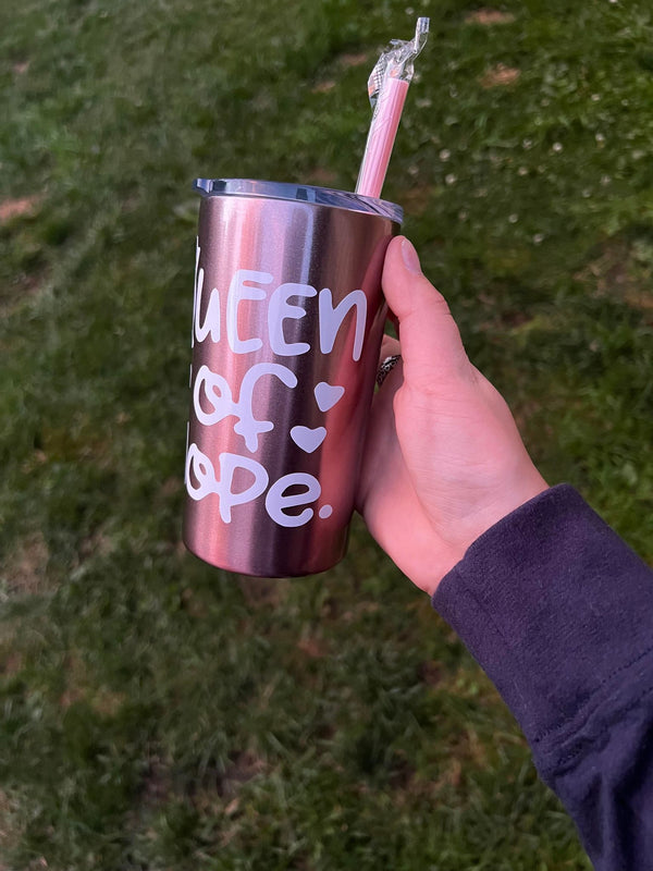 Queen of Nope 12oz Skinny Tumbler