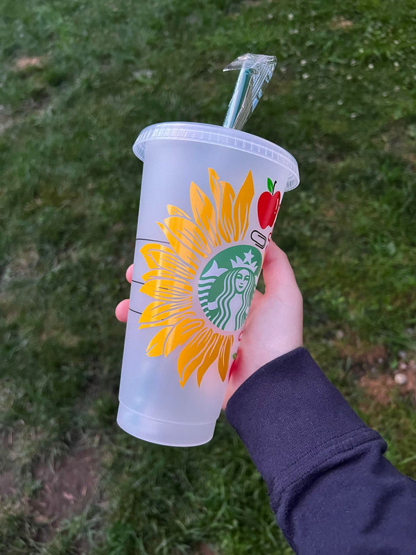 Sunflower Teacher Tumbler