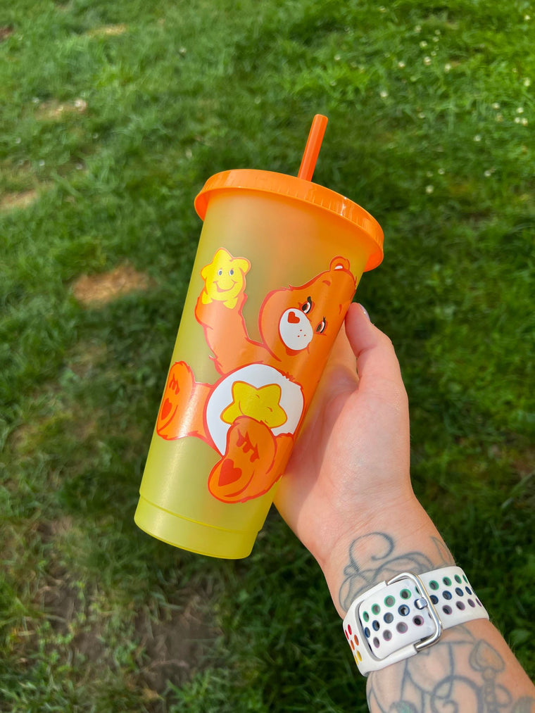 Orange Bear Color Tumbler