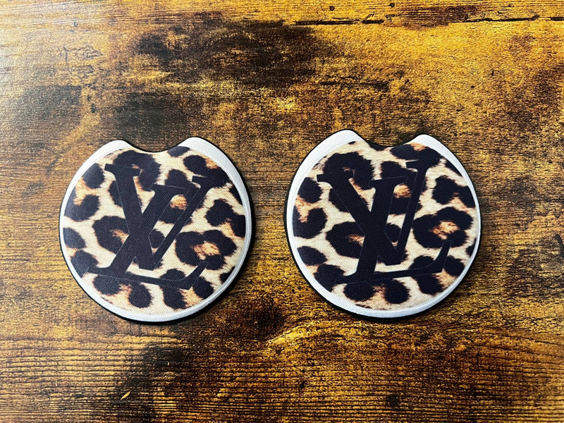 Fashion Cheetah Car Coasters