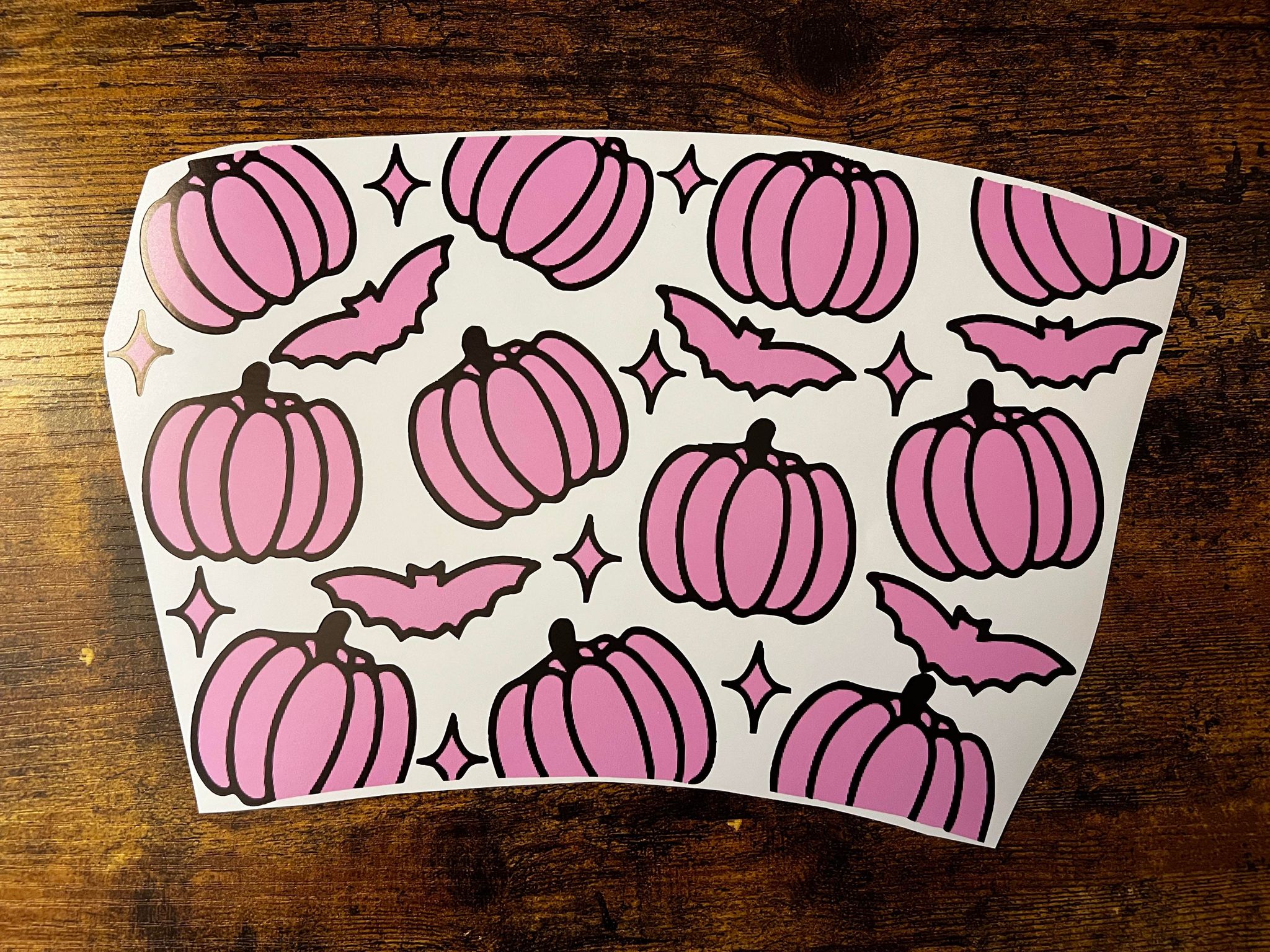 Purple Pumpkin Cold Cup Wrap