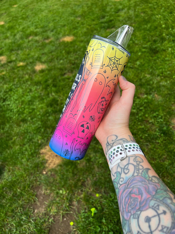 Spooky Bitch Season Sublimation Tumbler