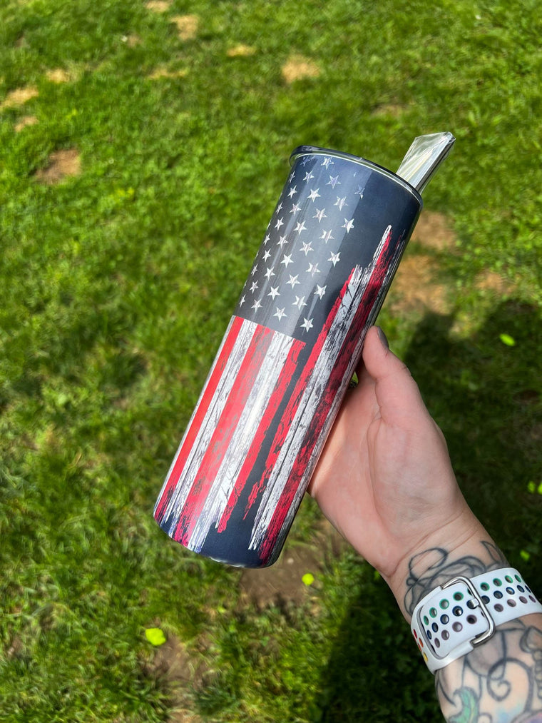 Flag Sublimation Tumbler