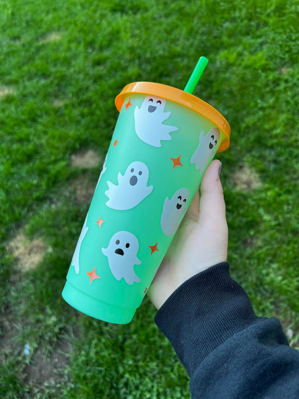 White Ghosts Color Tumbler