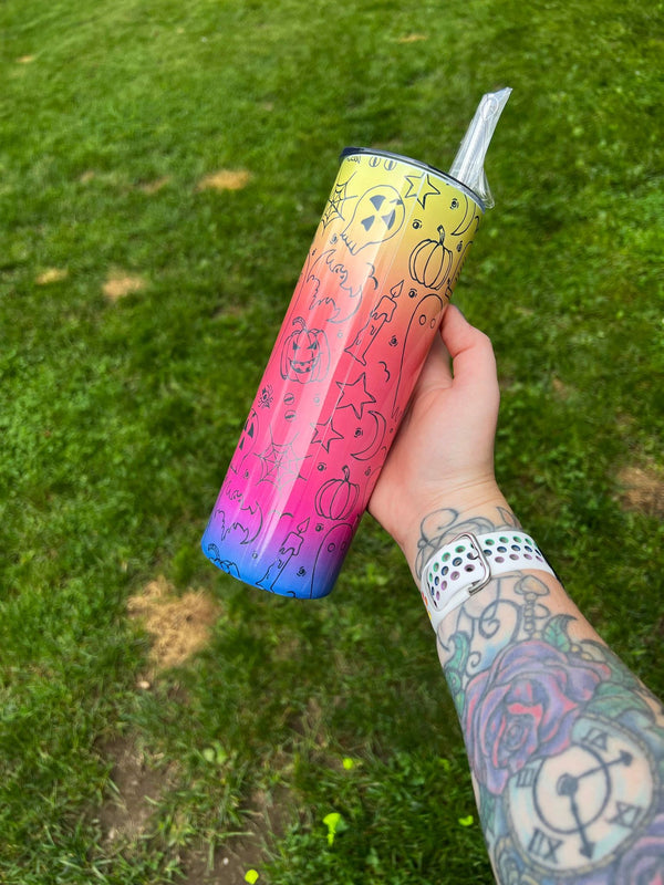 Spooky Bitch Season Sublimation Tumbler