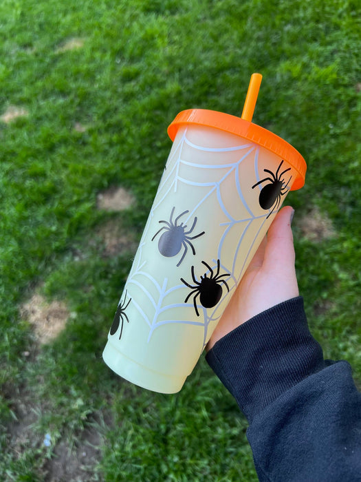 Spider with Webs Color Tumbler