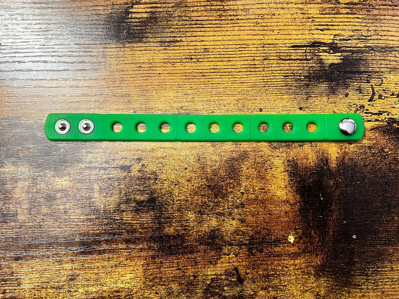 Croc Charm Bracelet Green 2 size