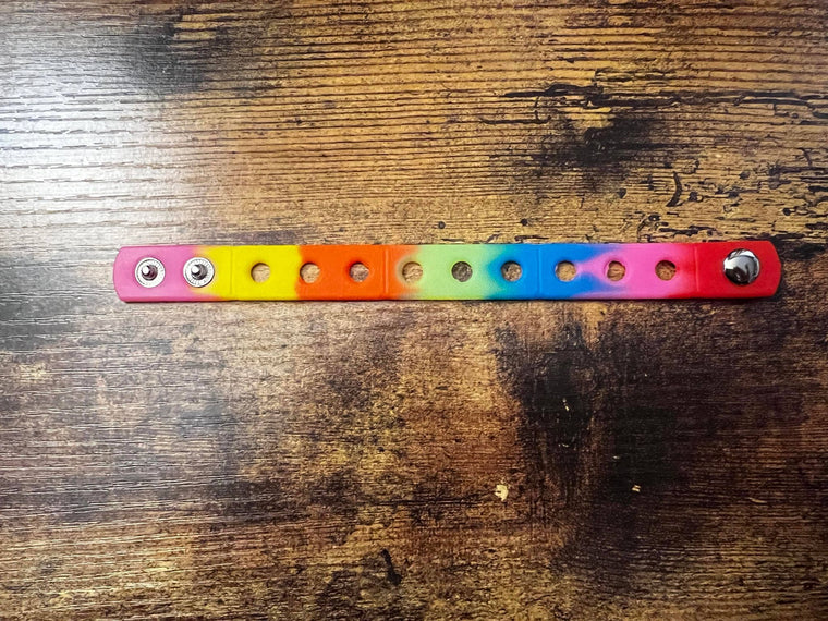 Croc Charm Bracelet Rainbow 2 size