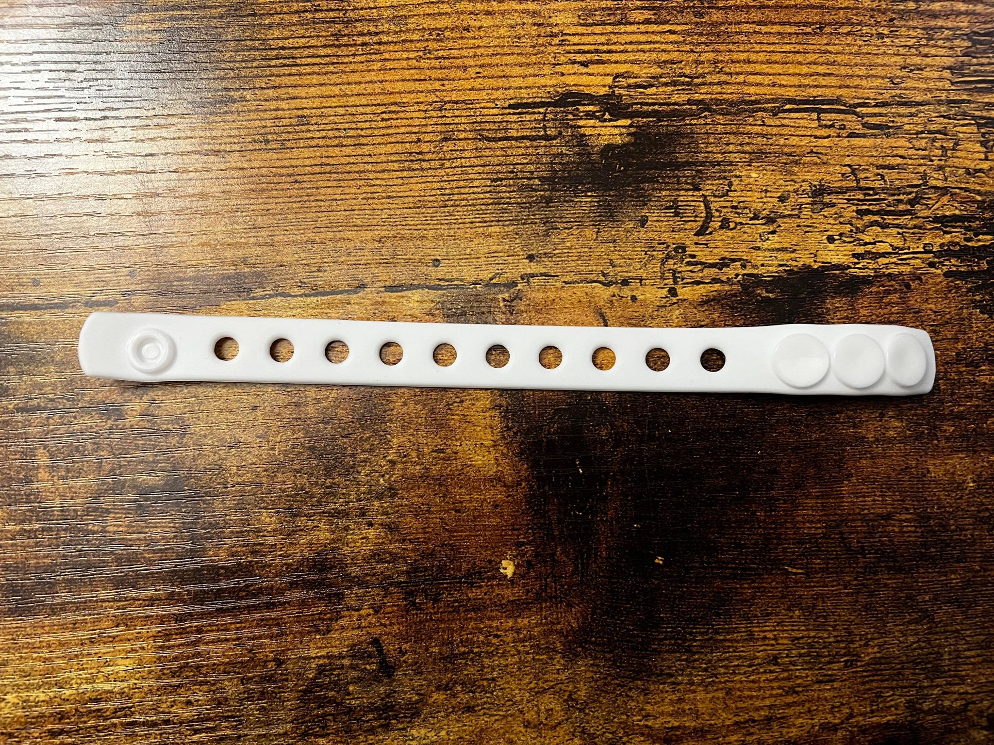 Croc Charm Bracelet White 3 size