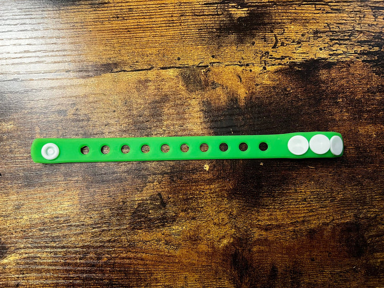 Croc Charm Bracelet Green 3 size