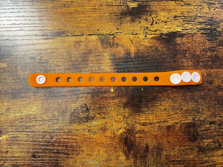 Croc Charm Bracelet Orange 3 size