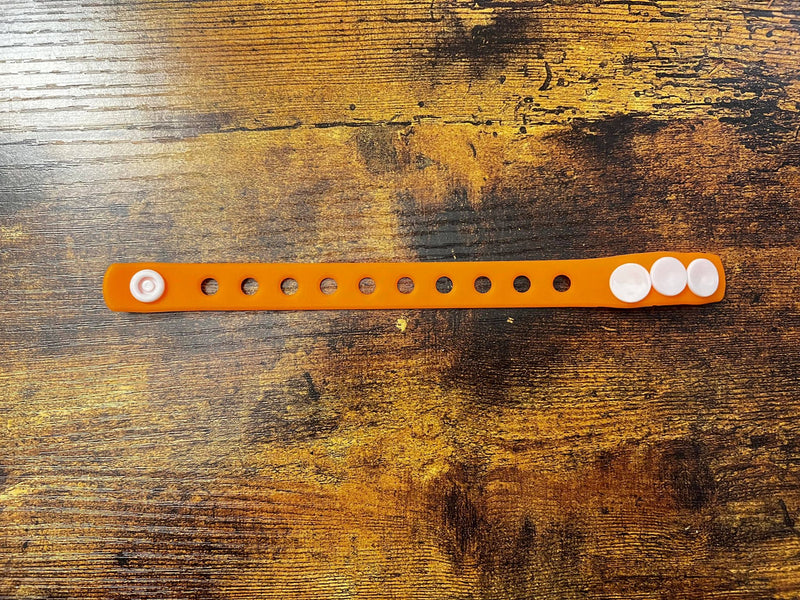 Croc Charm Bracelet Orange 3 size