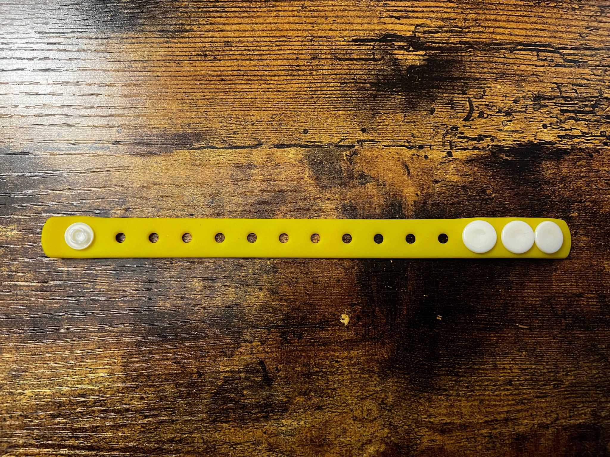 Croc Charm Bracelet Yellow 3 size