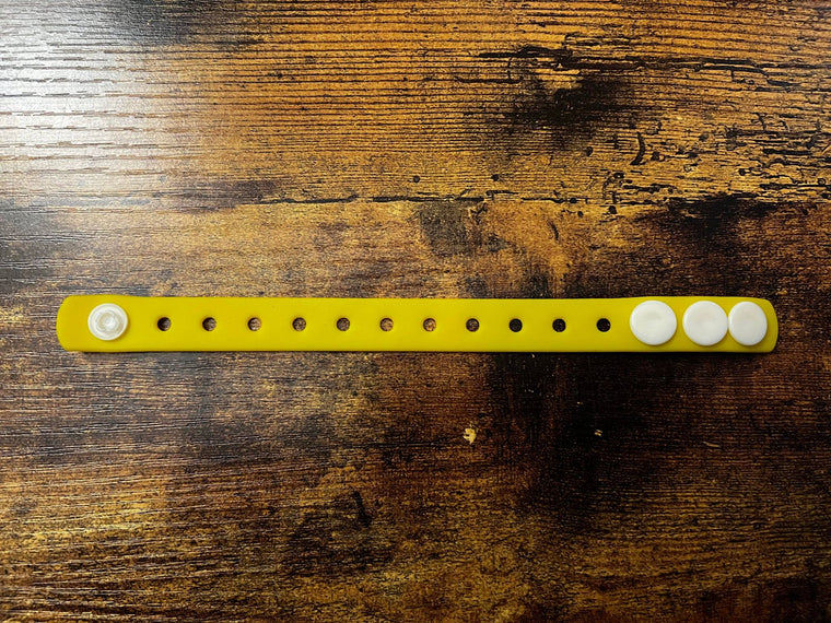 Croc Charm Bracelet Yellow 3 size