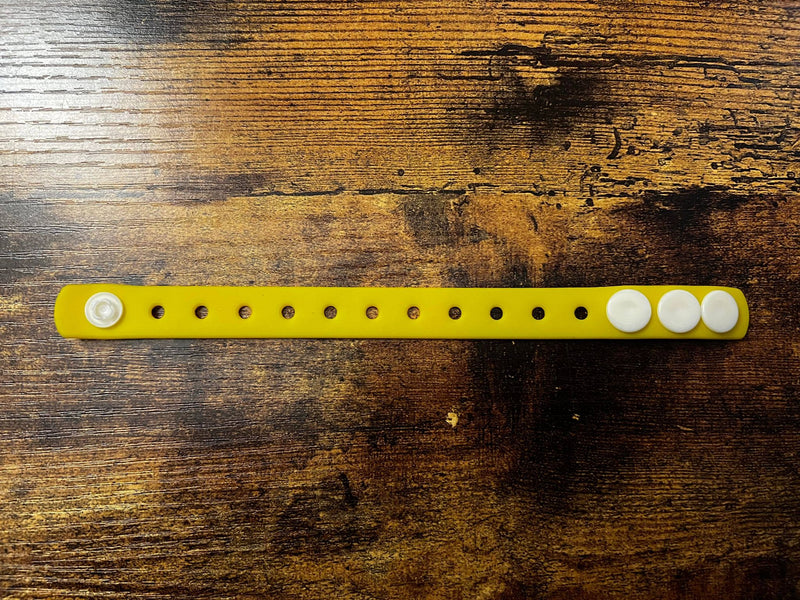 Croc Charm Bracelet Yellow 3 size