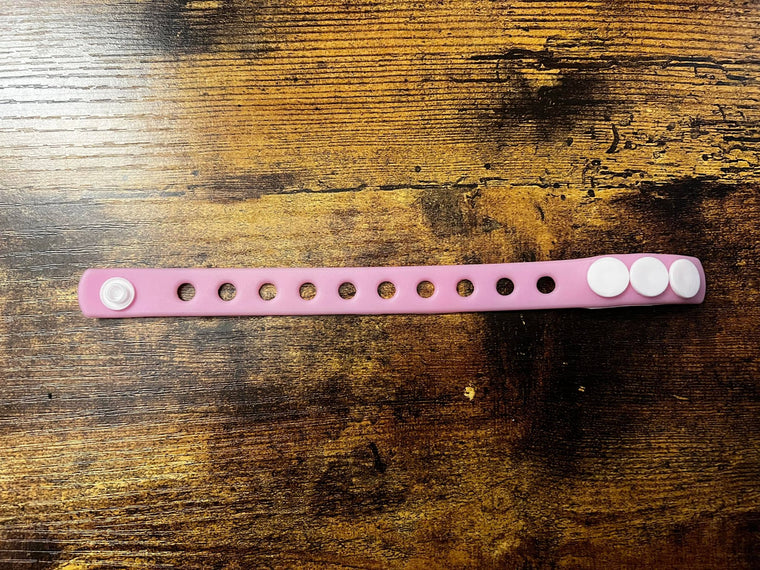 Croc Charm Bracelet Pink 3 size