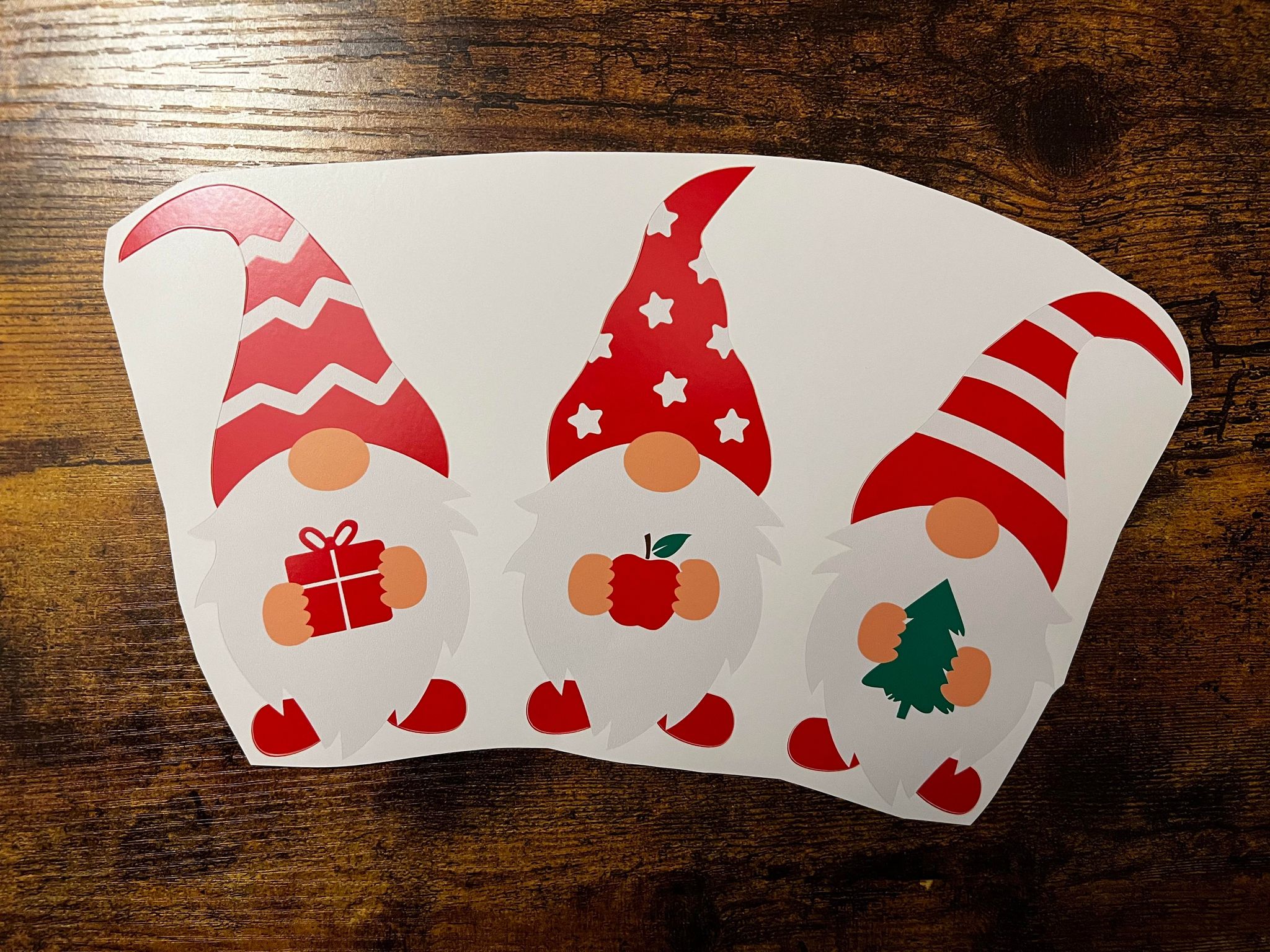 Christmas Gnomes Cold Cup Wrap