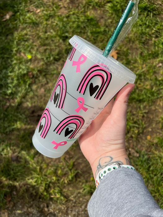 Breast Cancer Rainbows Tumbler