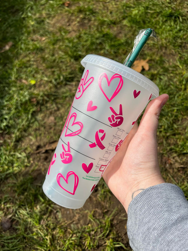 Peace Love Cure Tumbler