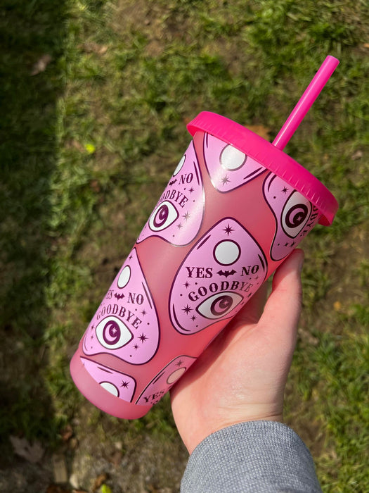 Yes No Goodbye Color Changing Tumbler