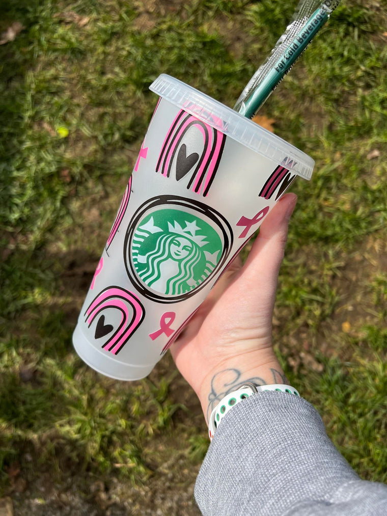 Breast Cancer Rainbows Tumbler