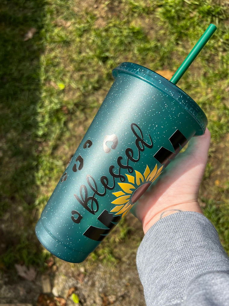 Blessed Mom Color Tumbler