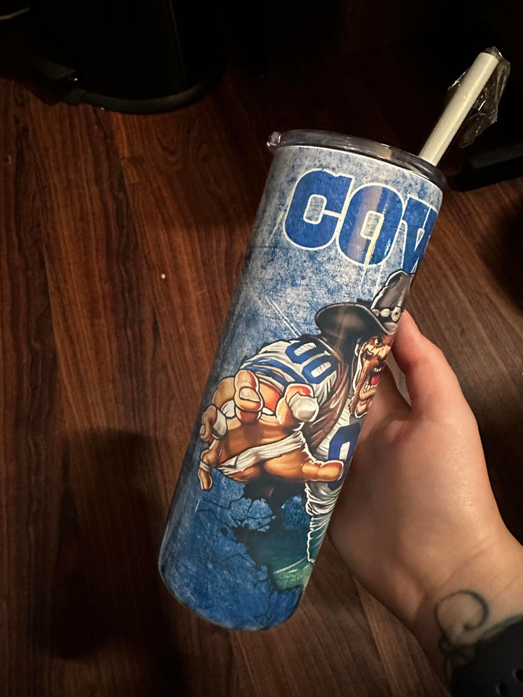 Cowboys Theme Sublimation Tumbler