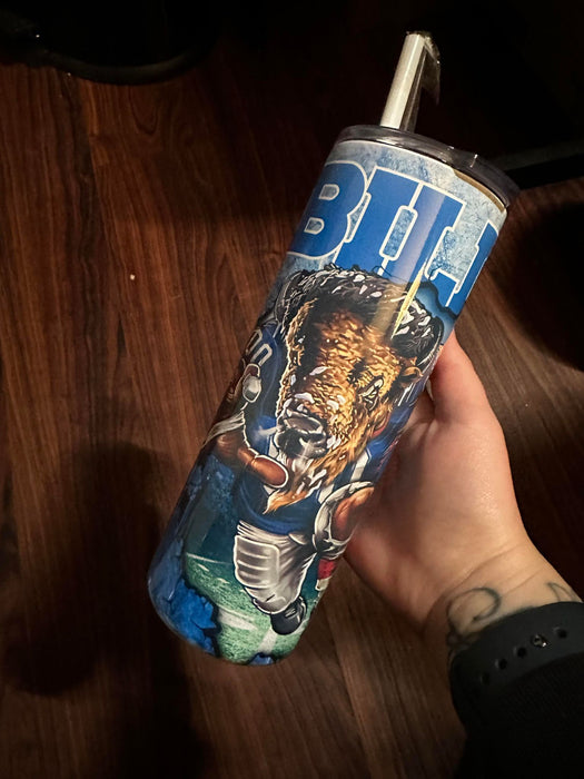 Bills Theme Sublimation Tumbler