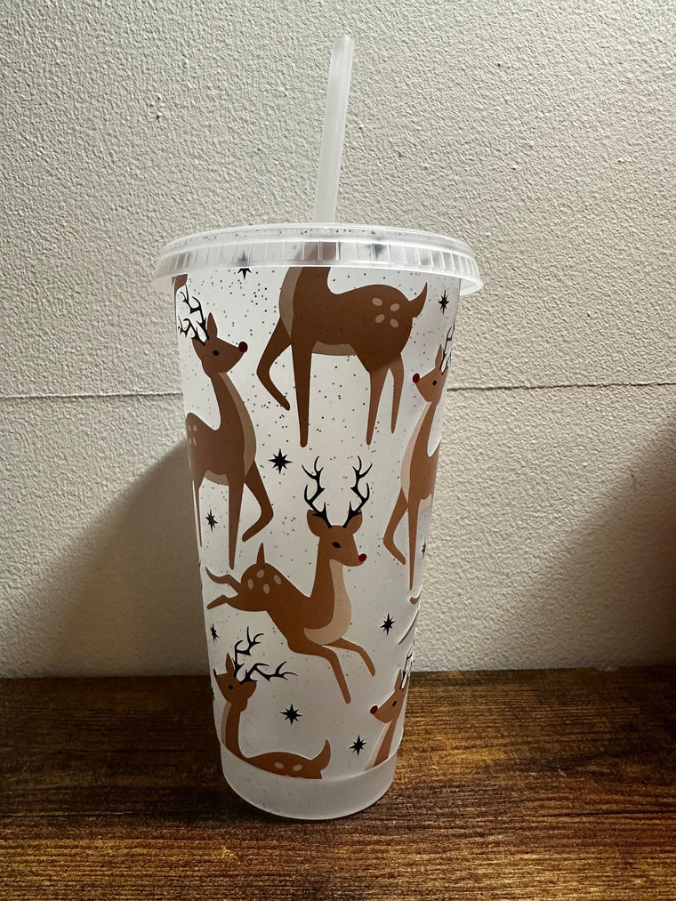 Reindeer Sparkle Tumbler