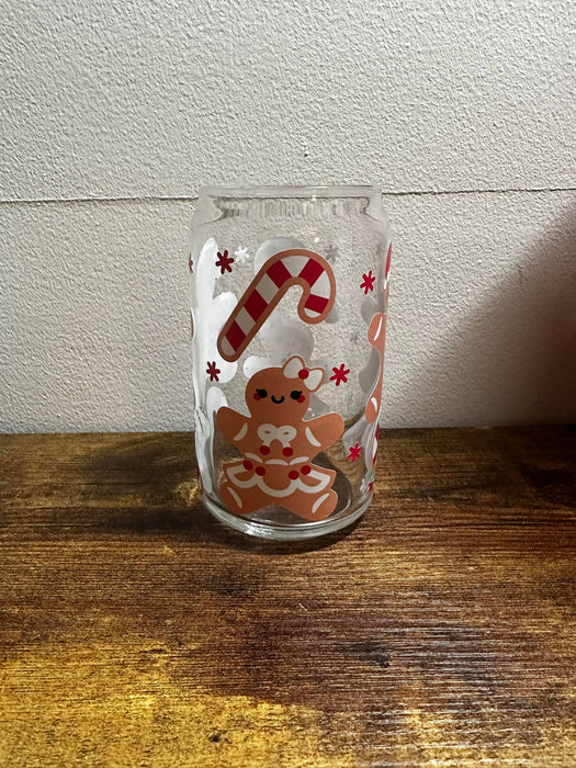 Gingerbread Libbey Can Glass